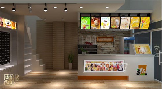 甜品店装修效果图