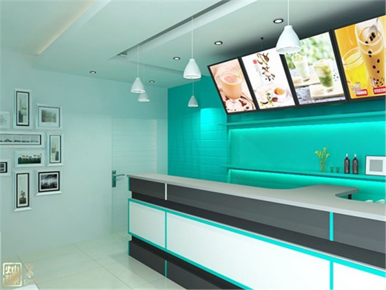 南宁奶茶店装修效果图