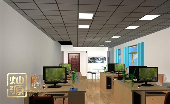 小型办公室布置效果图