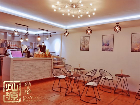 40平米奶茶店真实图 简约风格奶茶店装修出你的梦