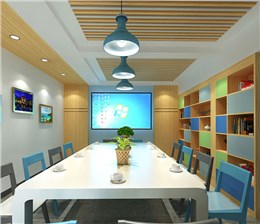 广西中信科技公司信息科技行业办公室装修施工案例--灿源装饰