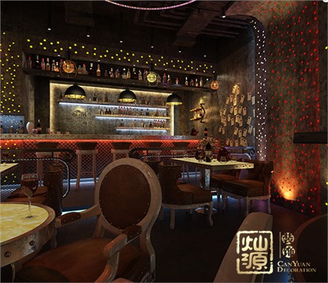丽榭.艾米云酒吧装修施工案例--灿源装饰