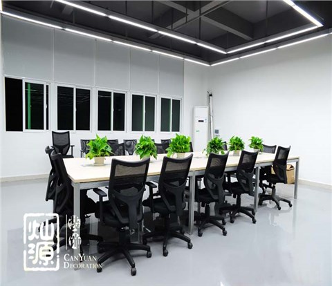 高新区企业总部厂房办公室设计装修案例-灿源装饰