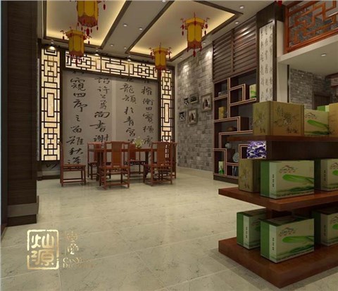 御茶轩茶馆设计装修案例-灿源装饰