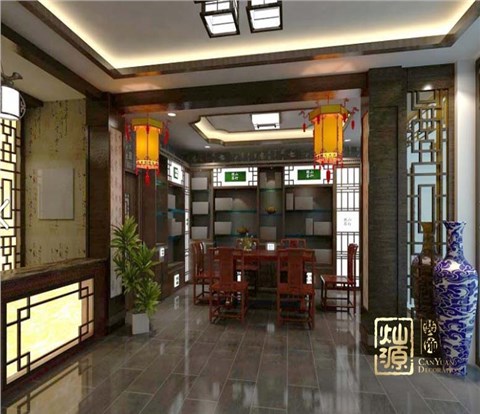 御茶轩茶馆设计装修案例-灿源装饰