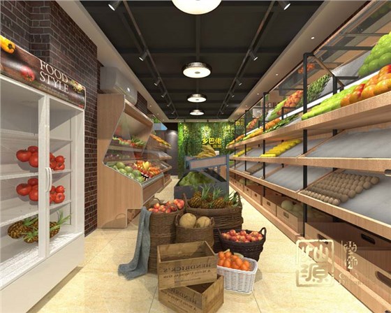 水果店装修效果图