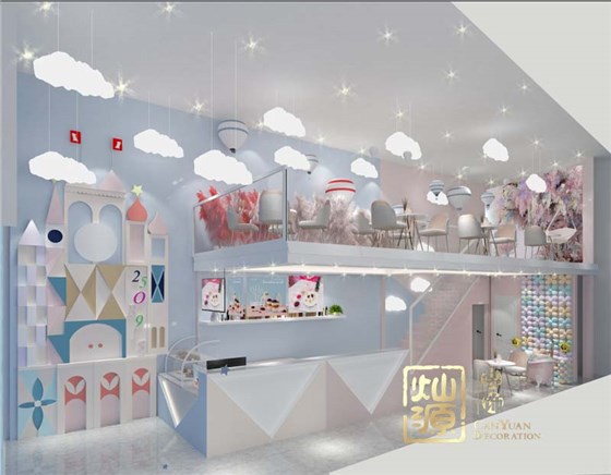 网红奶茶店设计装修