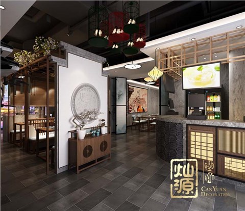 甘记柠檬鸭南宁餐饮空间设计装修案例-灿源装饰
