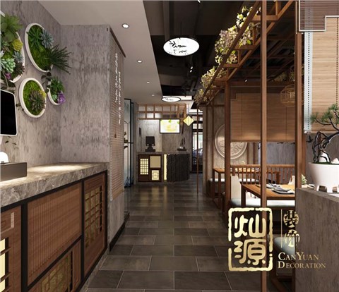 甘记柠檬鸭南宁餐饮空间设计装修案例-灿源装饰