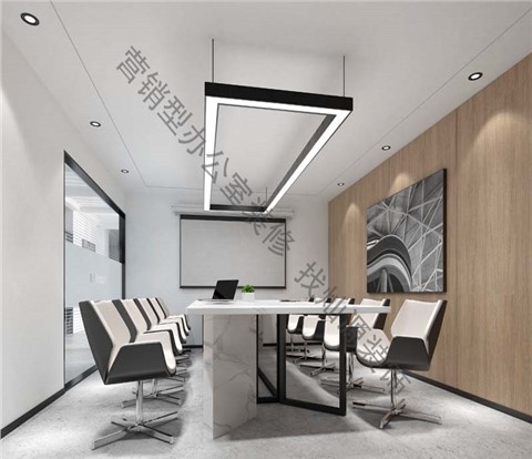 “1对1沟通定制，现代简约艺术设计”—南宁华景城建筑设计院办公楼装修设计案例-灿源装饰
