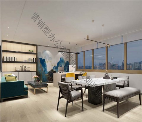 “1对1沟通定制，现代简约艺术设计”—南宁华景城建筑设计院办公楼装修设计案例-灿源装饰