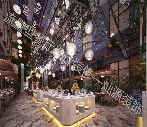 “为人气加分！原始美感+精算成本”——水泥工业风餐厅设计装修效果图-灿源装饰