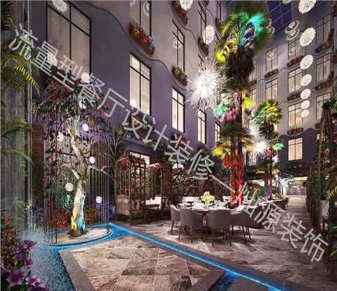 “为人气加分！原始美感+精算成本”——水泥工业风餐厅设计装修效果图-灿源装饰