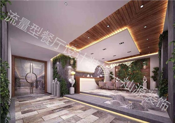 水泥工业风餐厅设计装修效果图&mdash;灿源装饰