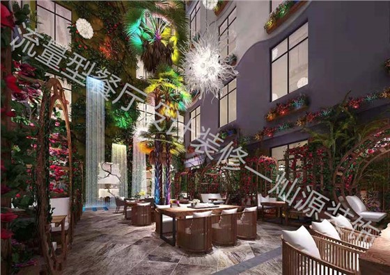 水泥工业风餐厅设计装修效果图&mdash;灿源装饰