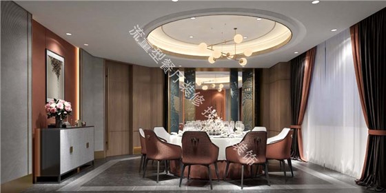 餐厅装修效果图之包厢