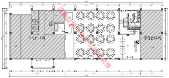 餐厅装修效果图之平面图