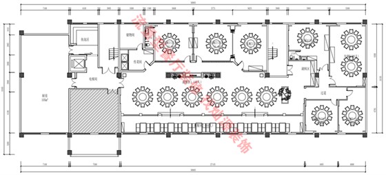 餐厅装修效果图之平面图