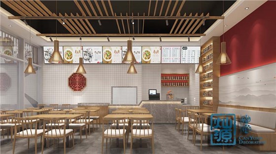 南宁养生粉店装修设计效果图